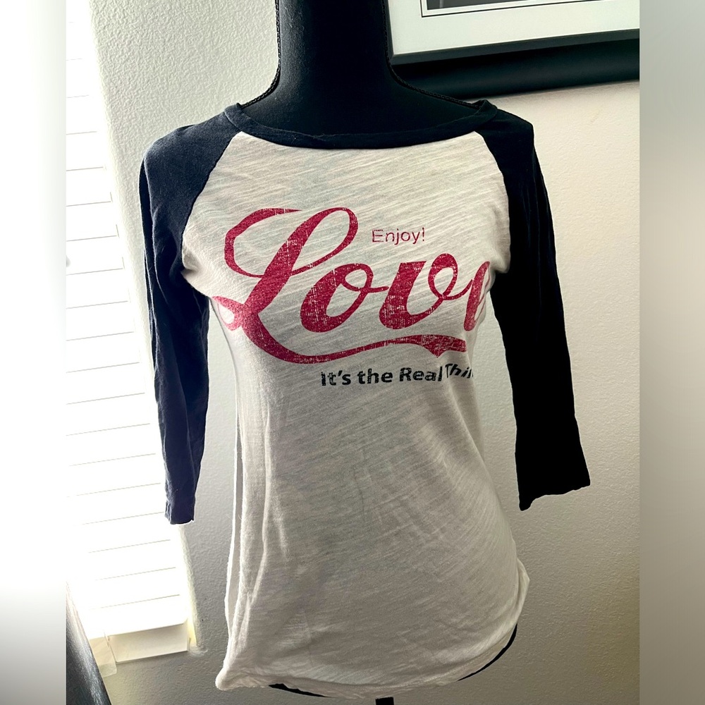 Women long sleeve baseball Tee shirt